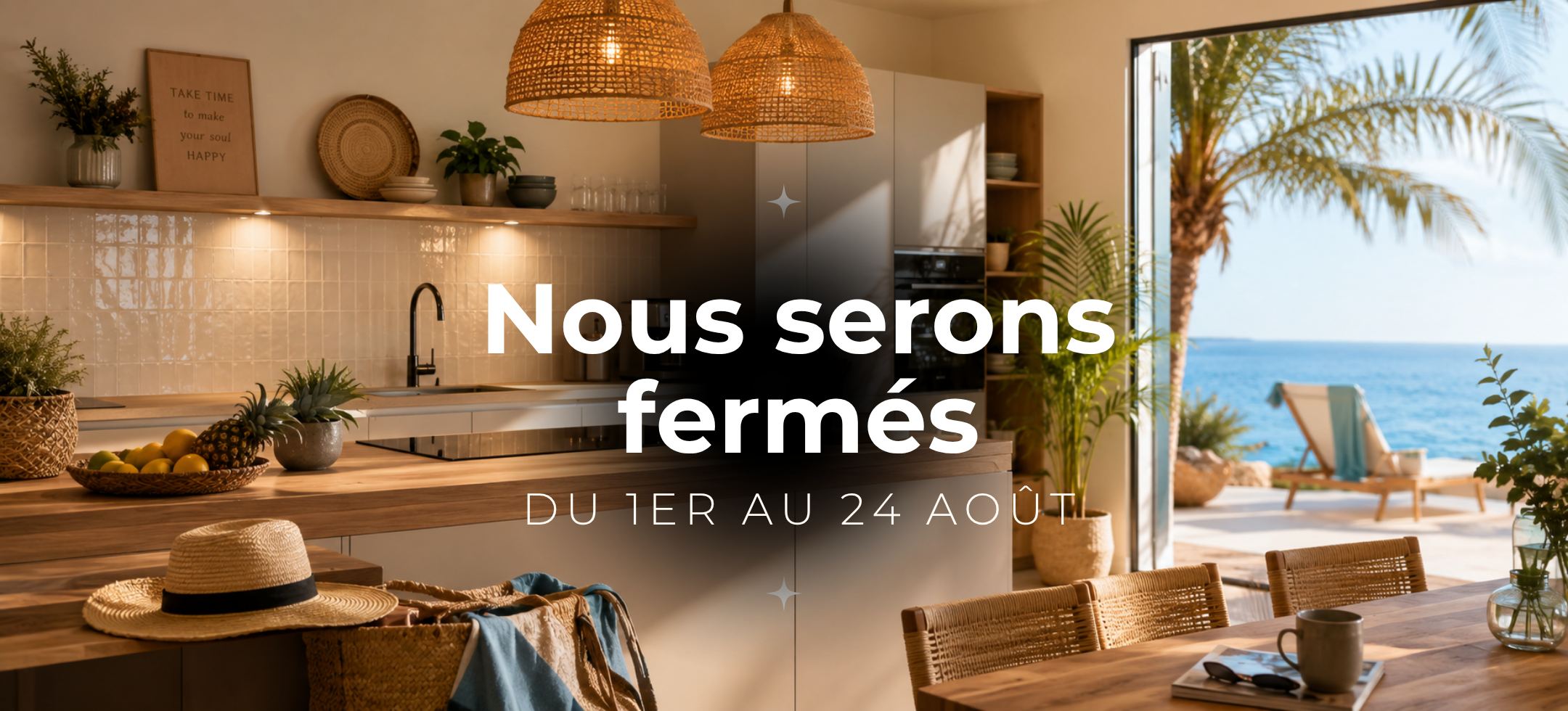 Cuisines GARNOTEL : Congés d'été Août 2026